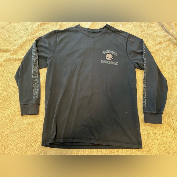 Harley-Davidson Other - Harley Davidson Shirt Men’s Long Sleeve Shirt Size XL Skull Punisher Motorcycle